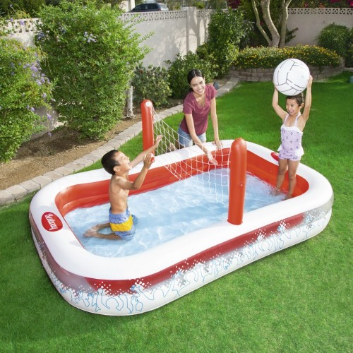 Bazén s volejbalovou sadou Lopta 254 168 97cm BESTWAY