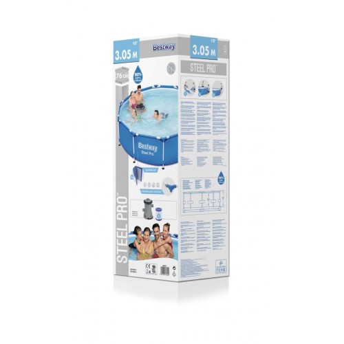 Bazén  rámový Steel Pro 305x76 BESTWAY 3w1 + Čerpadlo + Filter