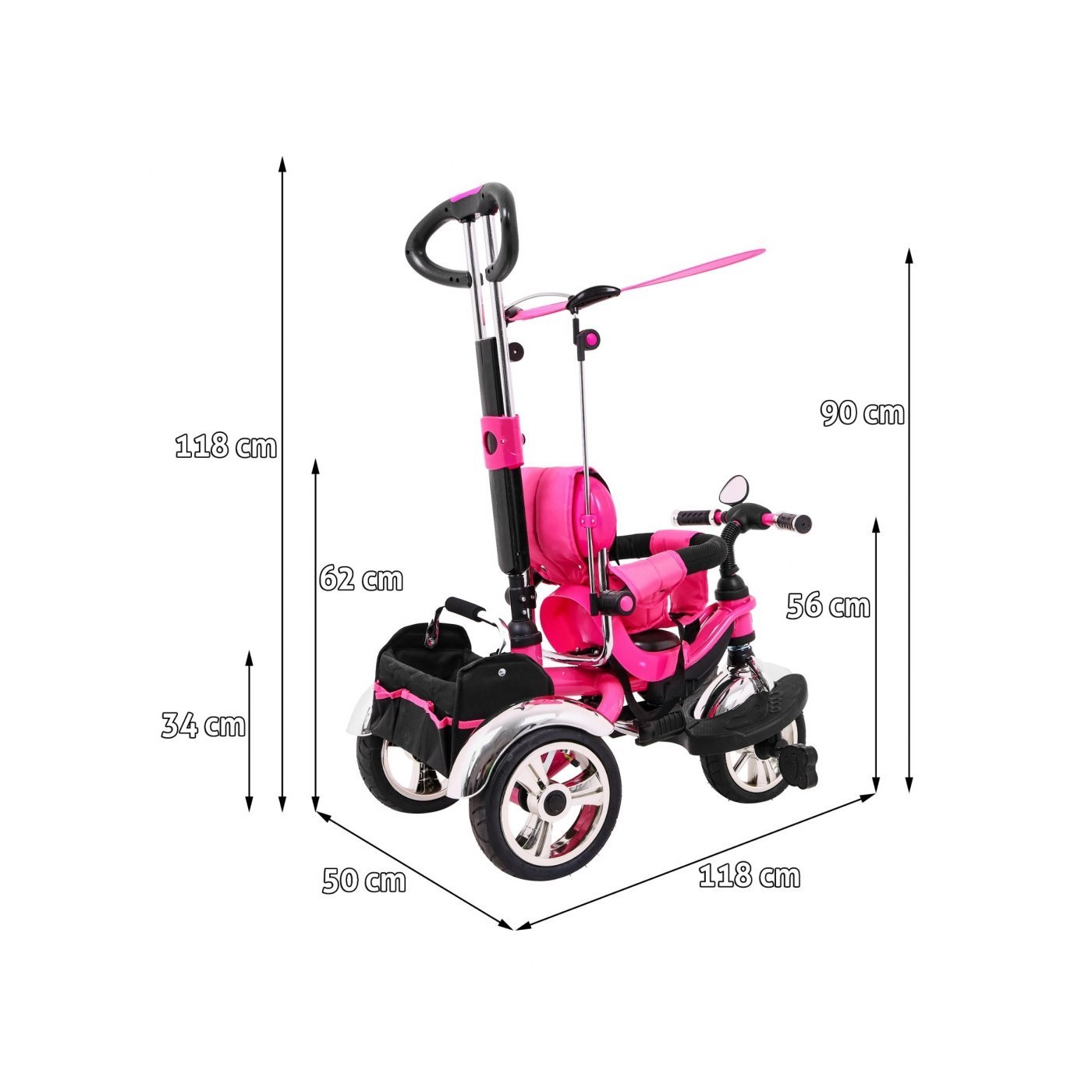 Bicykel Sportrike KR03 AIR Ružový
