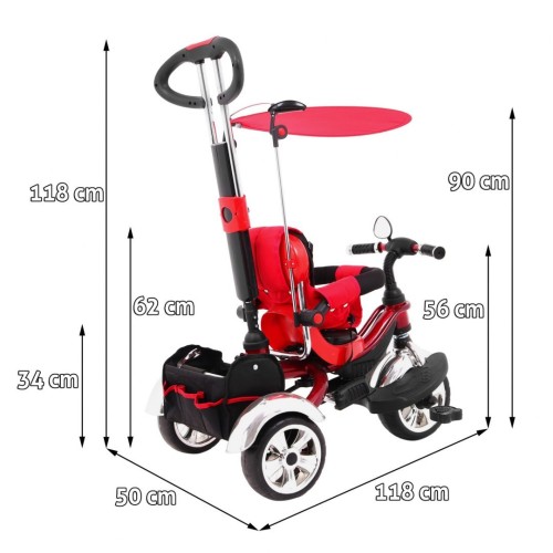 Bicykel SporTrike KR03 EVA Červený
