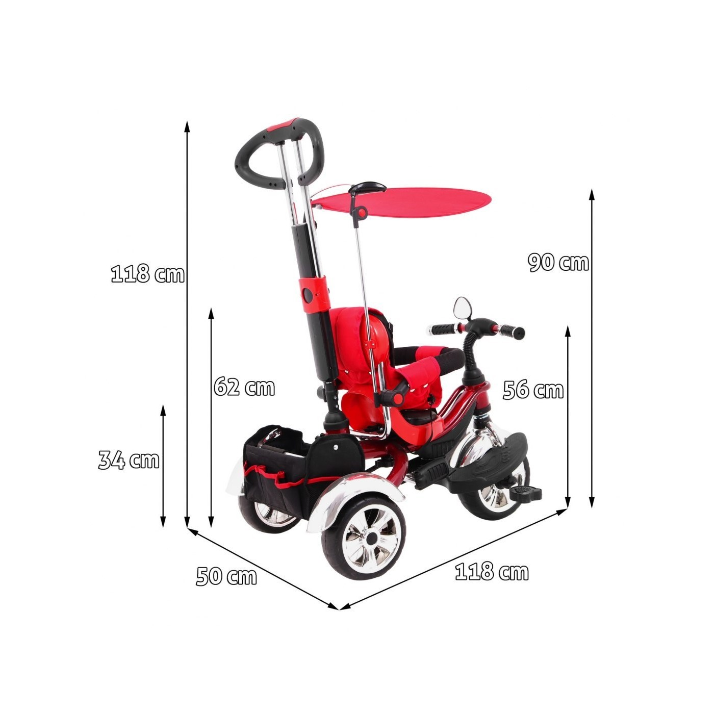 Bicykel SporTrike KR03 EVA Červený
