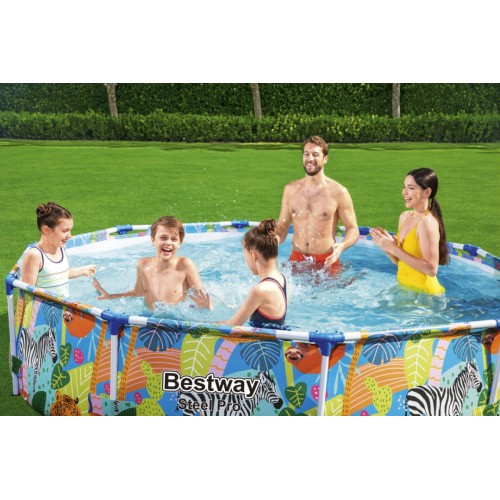 Bazén rámový Steel Pro pre deti Svet Zvierat BESTWAY 305x66cm 10FT