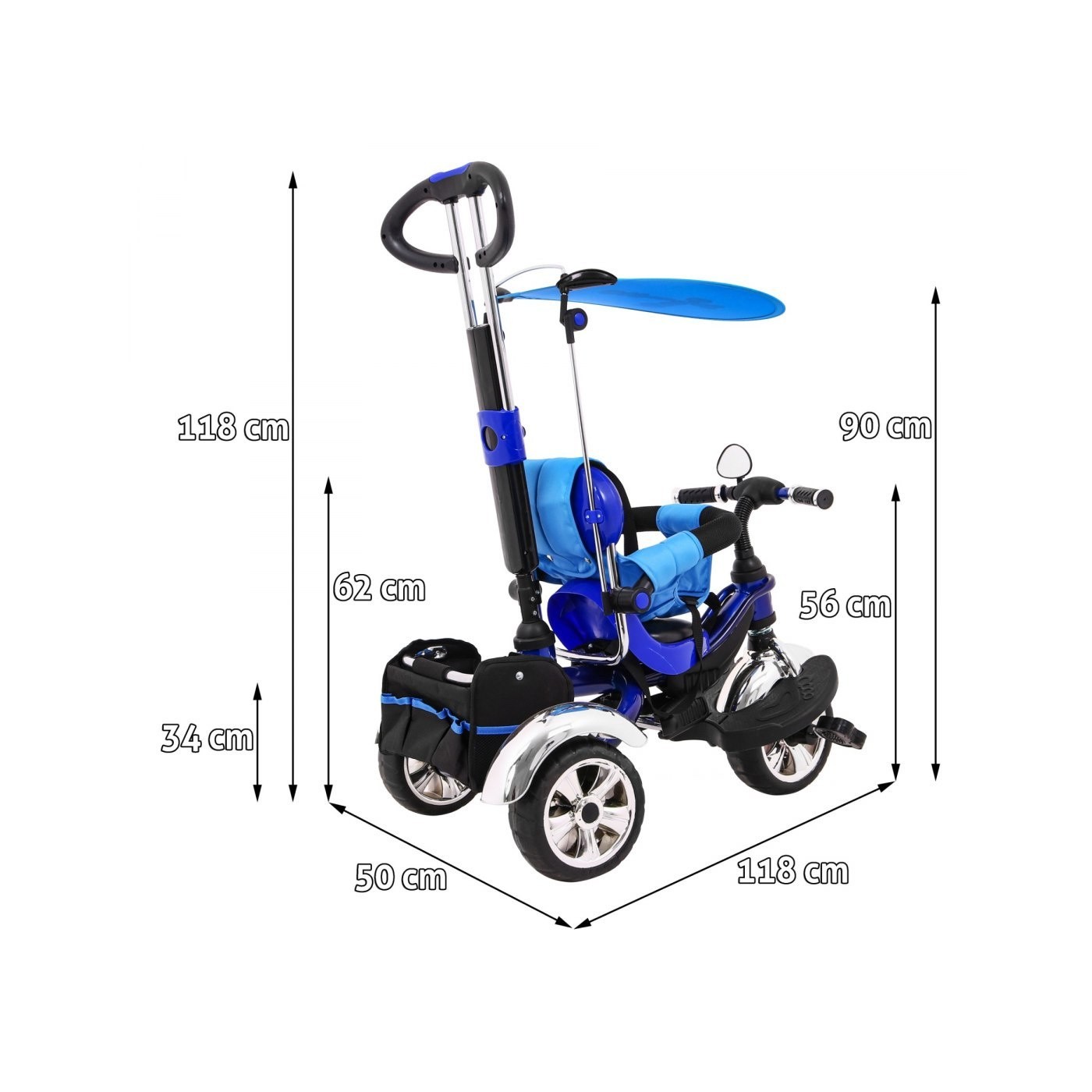Bicykel SporTrike KR03 EVA Modrý