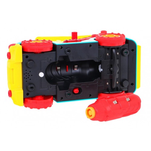 Rozoberateľné Nákladné auto pre deti 3+ Elektrický skrutkovač + Pohon pre sklápačku + Zvuky Svietidlá