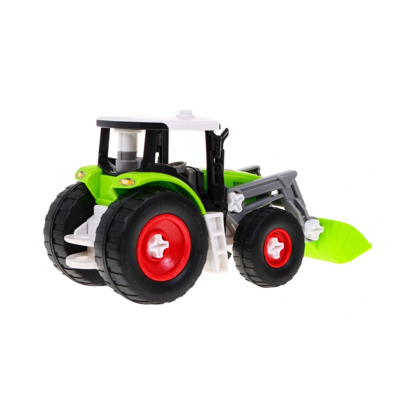 Rozoberateľný Traktor s prívesom pre deti 3+ Skrutkovač + Skrutkovač + Buldozér