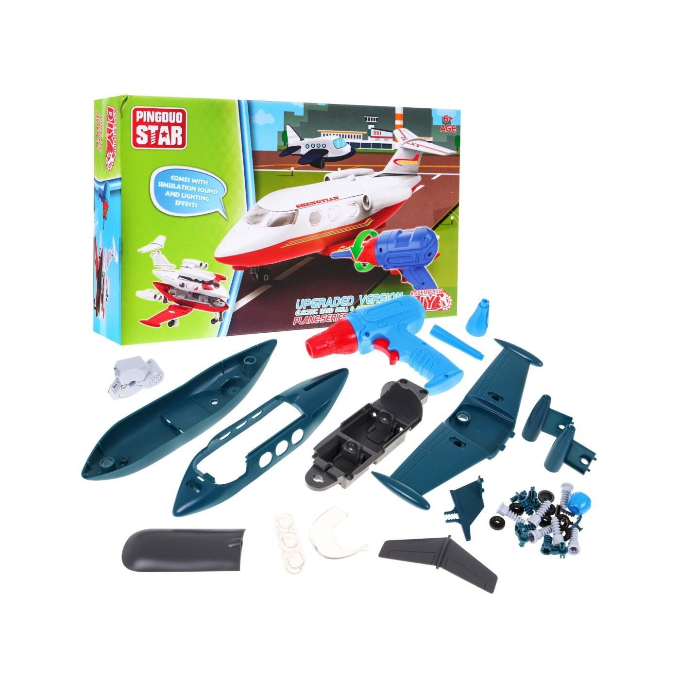 Lietadlo skladačka Interaktívne efekty