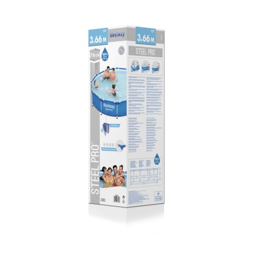 Bazén rámový Steel Pro 366x76 Kruhový BESTWAY do Záhrady