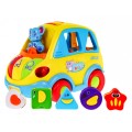 Interaktívny Smartbus pre deti 18m+ Zvuky Svietidlá + Sorter tvarov + Kocky meniace tvar