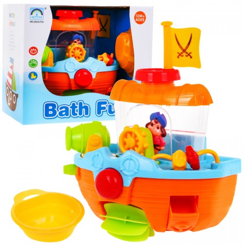 Pirátska loď na kúpanie pre deti 12m+ Vodné delo Pirát Akvárium