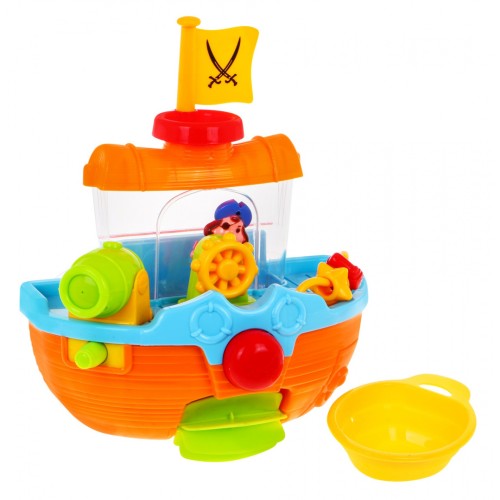 Pirátska loď na kúpanie pre deti 12m+ Vodné delo Pirát Akvárium