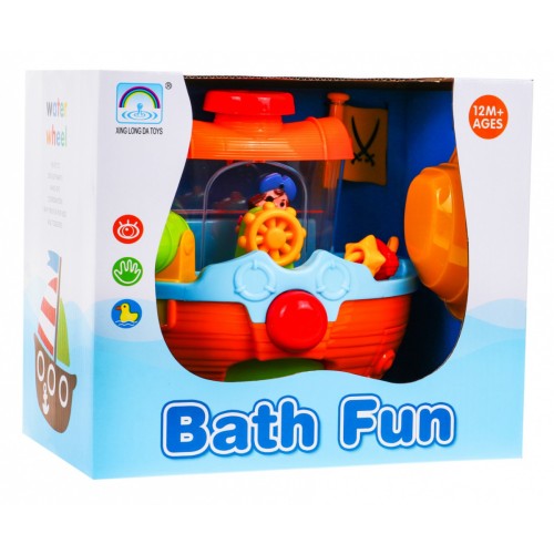 Pirátska loď na kúpanie pre deti 12m+ Vodné delo Pirát Akvárium