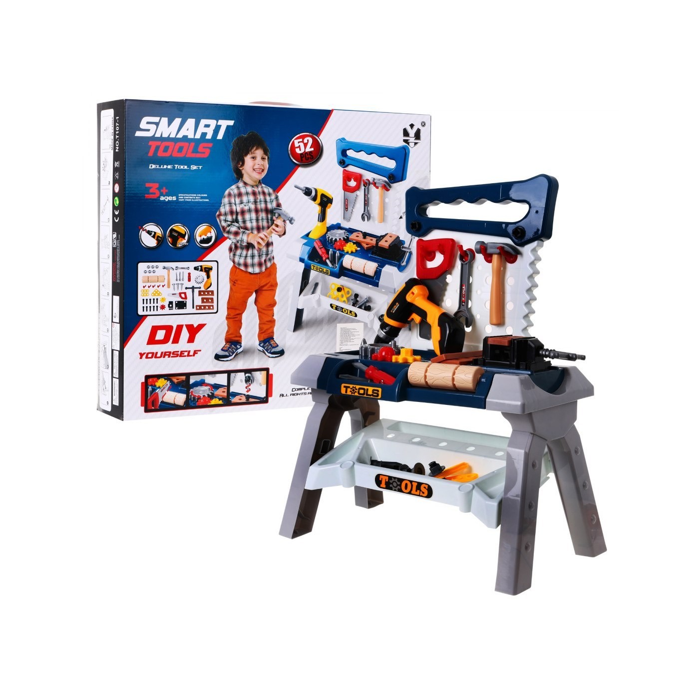 Stolík, Dielňa s Nástrojmi Skrutkovač 52 Diely