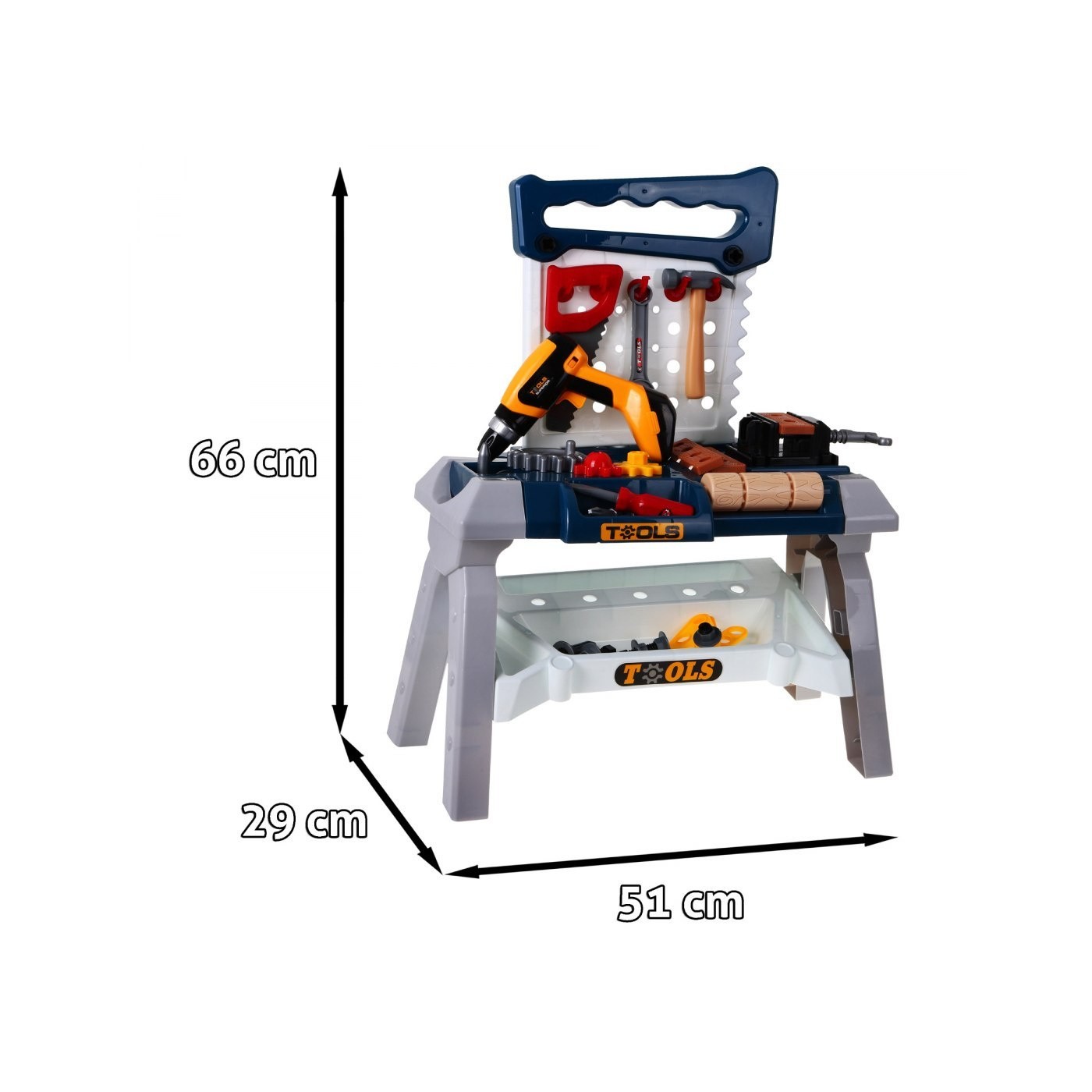 Stolík, Dielňa s Nástrojmi Skrutkovač 52 Diely