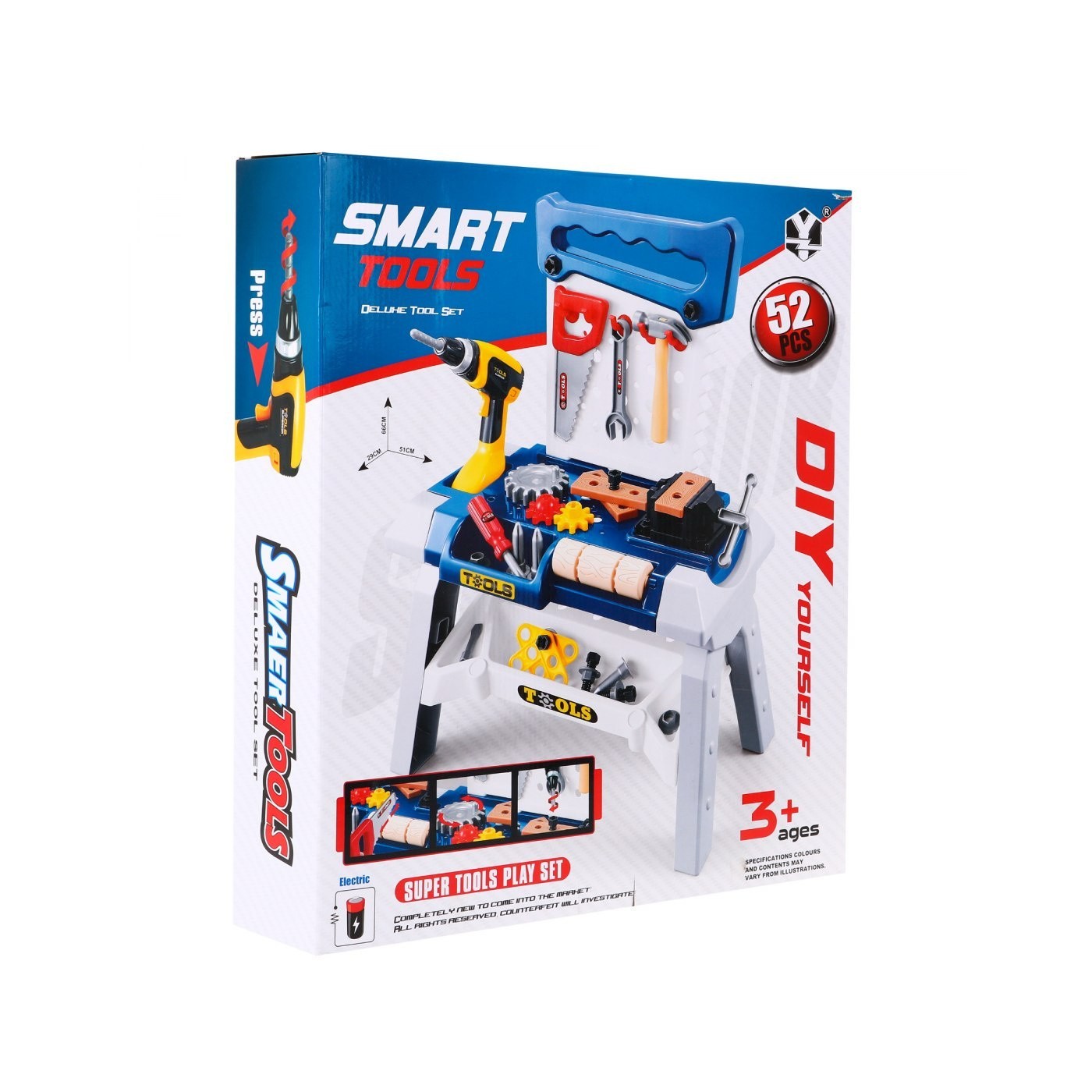 Stolík, Dielňa s Nástrojmi Skrutkovač 52 Diely