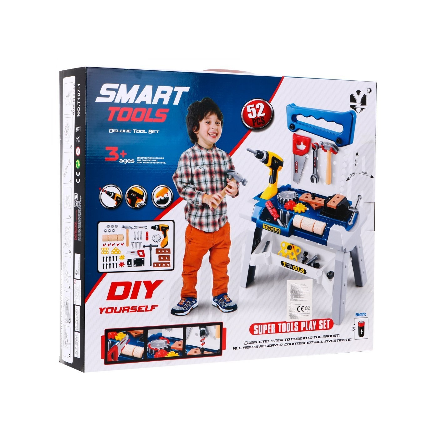 Stolík, Dielňa s Nástrojmi Skrutkovač 52 Diely