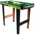 Biliardový stôl pre deti 8+ a dospelých + Doska MDF + Zelený plášť + Farebné gule + Príslušenstvo