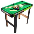 Biliardový stôl pre deti 8+ a dospelých + Doska MDF + Zelený plášť + Farebné gule + Príslušenstvo