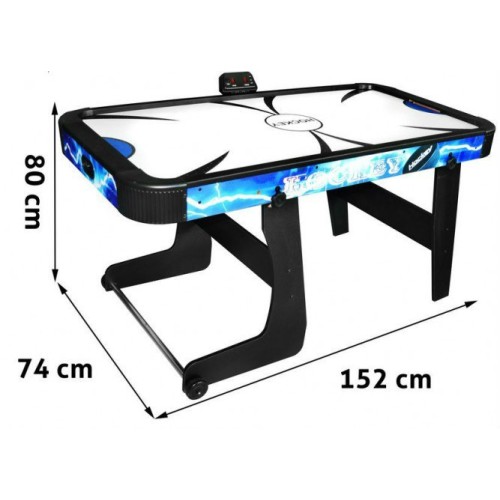 Vzduchový hokej pre deti + Stôl na hru z MDF + Elektronické počítadlo bodov + Rodinná hra Air Hockey 152x74x80cm