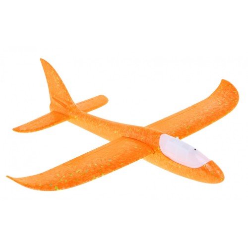 Model lietadla z polystyrénu pre deti Žltý + Pohyblivý stabilizátor + Svetielko