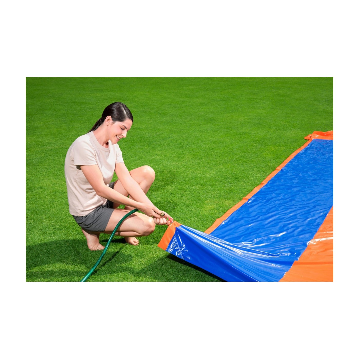 Vodná šmýkačka Štvornásobná H2O GO Speed Ramp 488cm BESTWAY