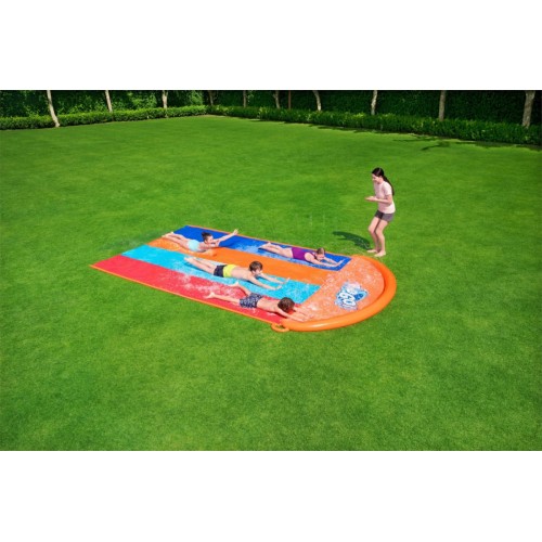 Vodná šmýkačka Štvornásobná H2O GO Speed Ramp 488cm BESTWAY