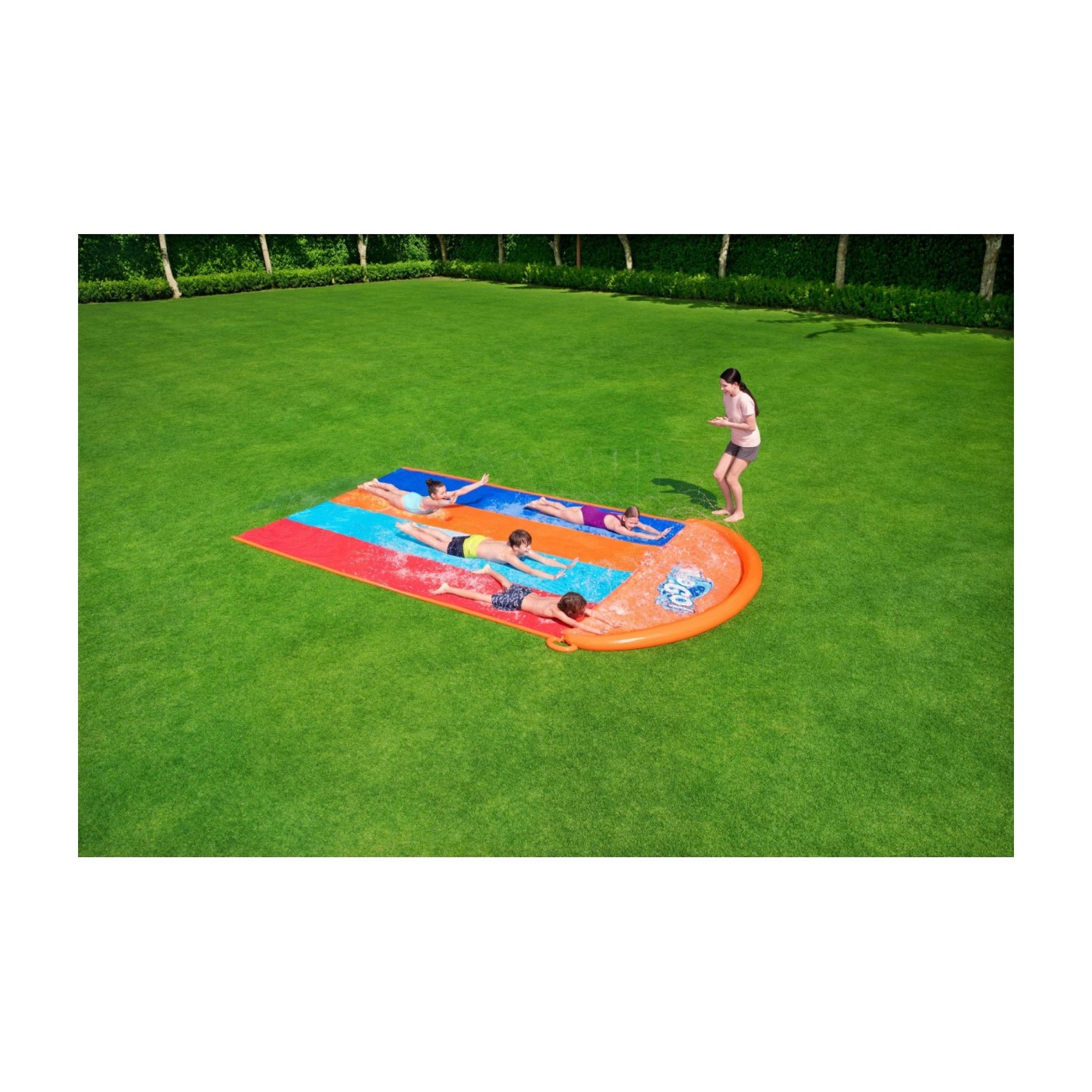 Vodná šmýkačka Štvornásobná H2O GO Speed Ramp 488cm BESTWAY