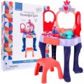 Interaktívny Toaletný stolík pre dievčatká 3+ Magický prútik + Otváracie zrkadlo + Fén + Príslušenstvo 28 ks.