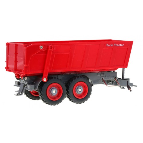 Traktor s bagrom a prívesom pre deti 3+ Diaľkové ovládanie + Pohyblivé časti Červený