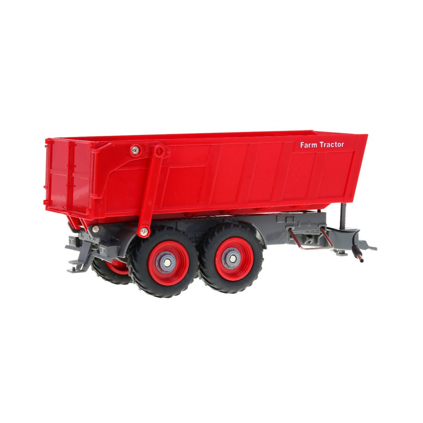 Traktor s bagrom a prívesom pre deti 3+ Diaľkové ovládanie + Pohyblivé časti Červený