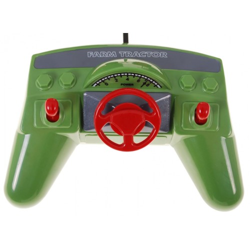 Traktor s bagrom a prívesom pre deti 3+ Diaľkové ovládanie + Pohyblivé časti Červeno-zelený