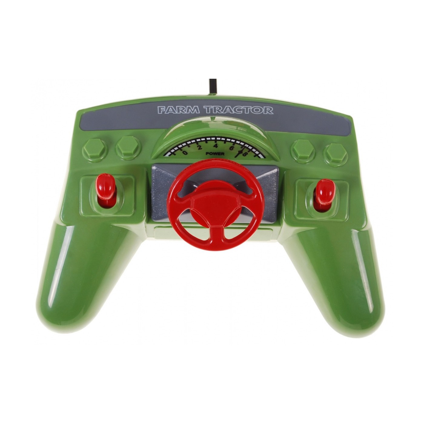 Traktor s bagrom a prívesom pre deti 3+ Diaľkové ovládanie + Pohyblivé časti Červeno-zelený