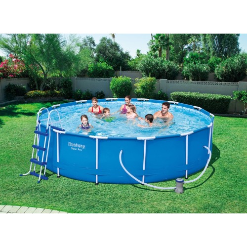 Bazén rámový 14FT 427x100 cm SteelPRO 6w1 BESTWAY