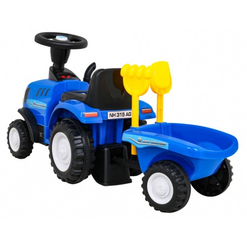 Traktor s prívesom New Holland T7 Jazdič pre deti + Príslušenstvo + Zvuky + LED