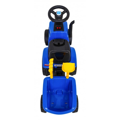 Traktor s prívesom New Holland T7 Jazdič pre deti + Príslušenstvo + Zvuky + LED