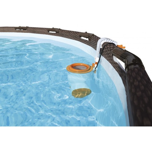 Bazén rámový 14FT 427x107 cm Power Steel Deluxe Rattan S
