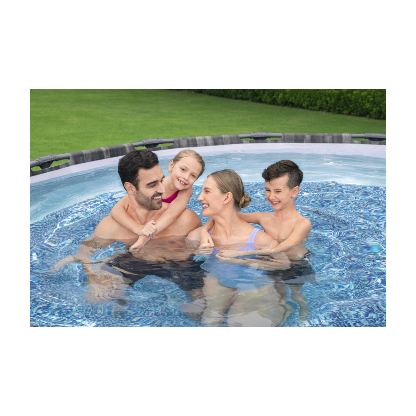 Bazén rámový Steel Pro MAX 427x107 Imitácia Dreva 14FT BESTWAY 5w1 + Čerpadlo + Rebrík