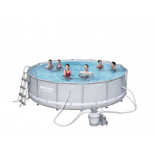 Bazén rámový 14FT 427x107cm POWERSteel Pieskový filter BE