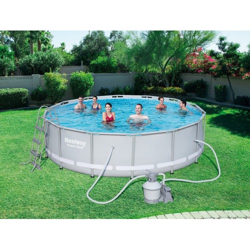 Bazén rámový 14FT 427x107cm POWERSteel Pieskový filter BE