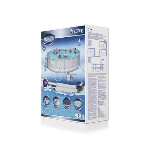 Bazén rámový 14FT 427x107cm POWERSteel Pieskový filter BE