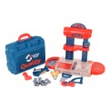 Dielňa 3v1 pre deti 3+ Kufor + Doska + Stolík + Náradie Príslušenstvo 21 ks