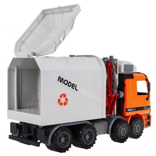 Smetiarske autíčko pre deti 3+ Pohyblivé časti + Kontajner + Výuka ekológie