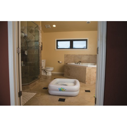 Nafukovací bazénik 3v1 pre deti 0+ Vanička bazénik BESTWAY + nafukovacie dno