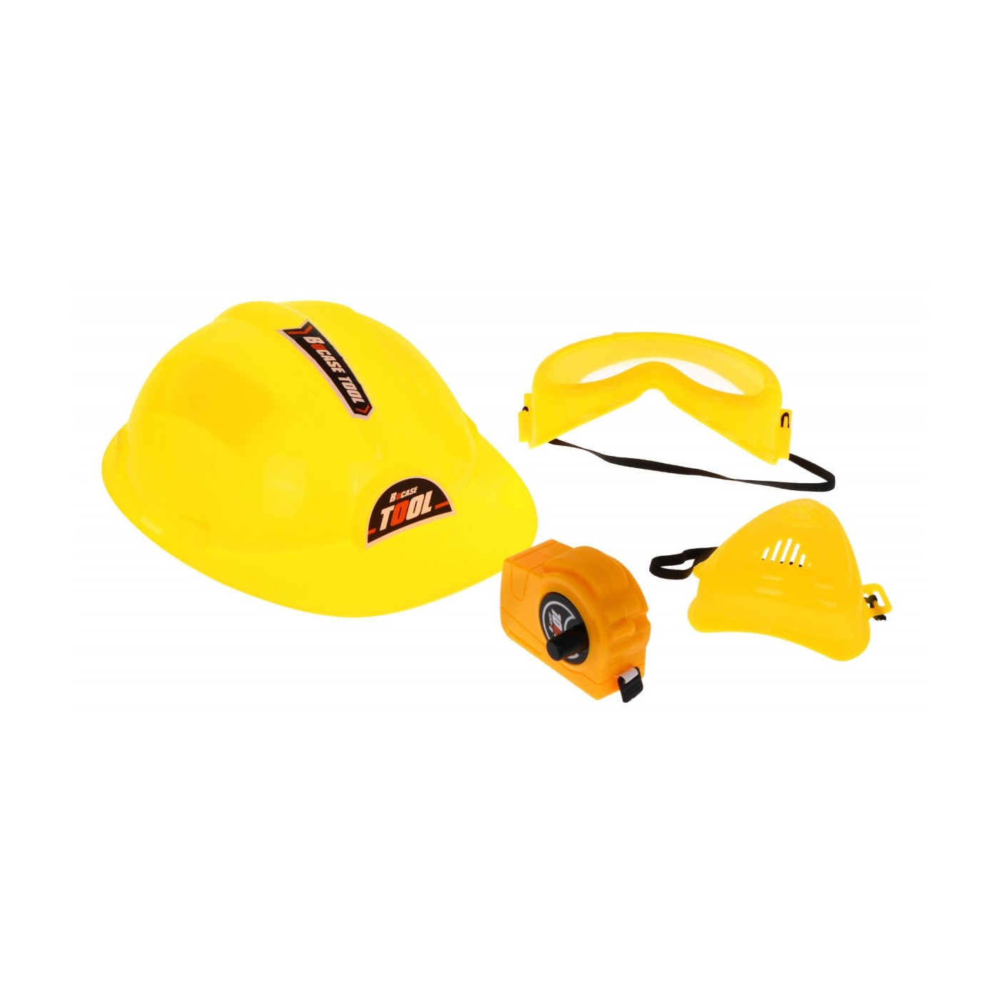 Sada majstra 3v1 pre deti 3+ Dielňa 100 ks Kufor + Stolík + Oblek stavbára