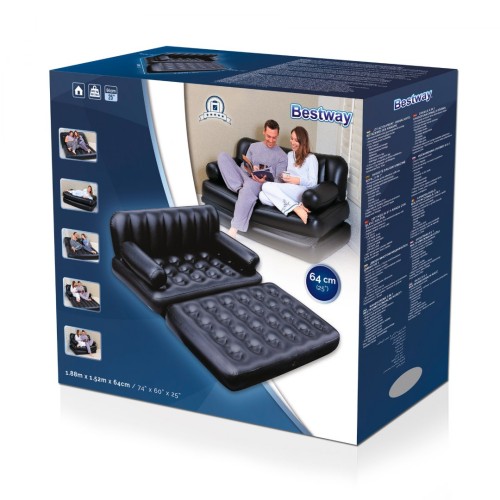 Multifunkčný Rozkladací Gauč 188 152 64 cm BESTWAY