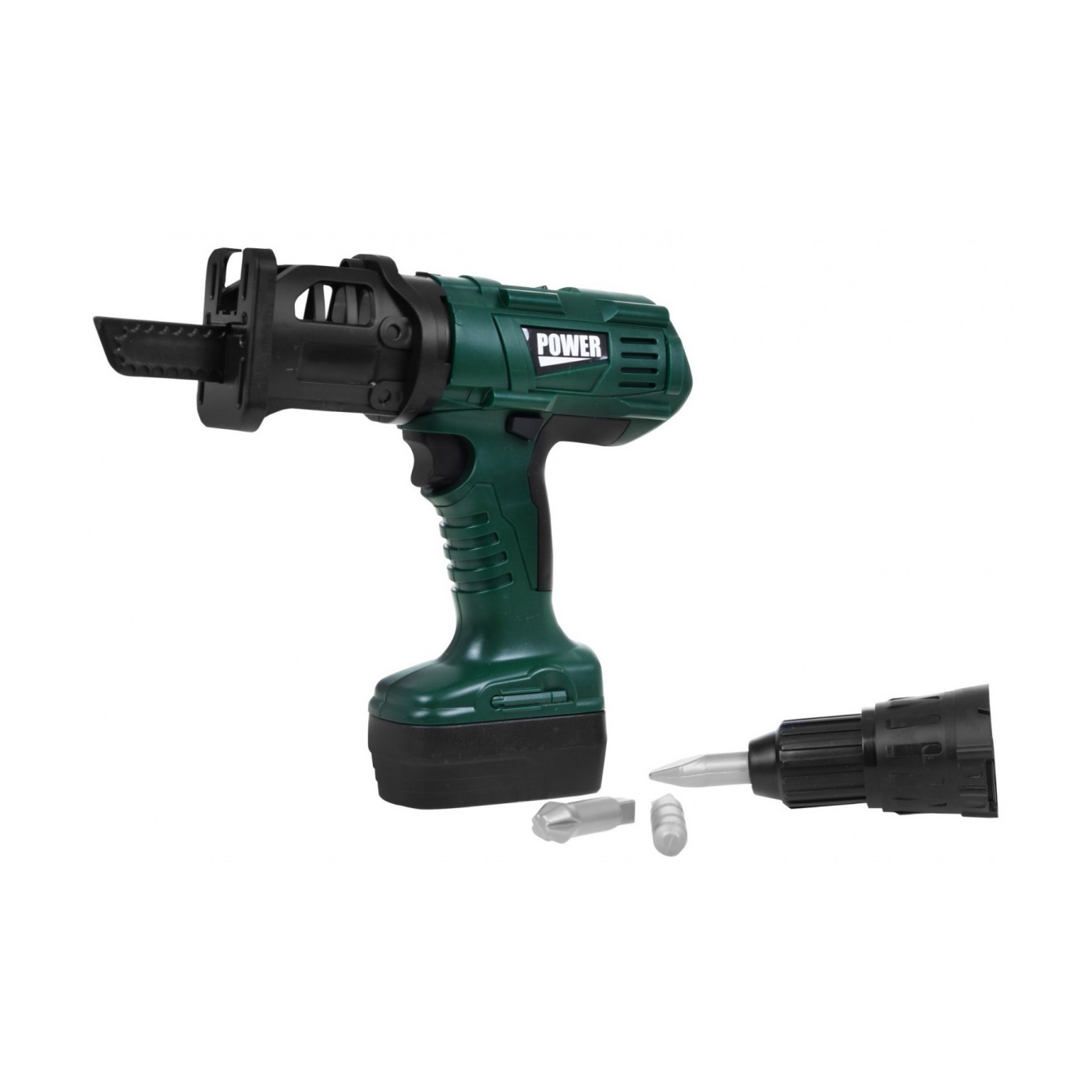 Skrutkovač 2v1 Vymeniteľné koncovky Zelený