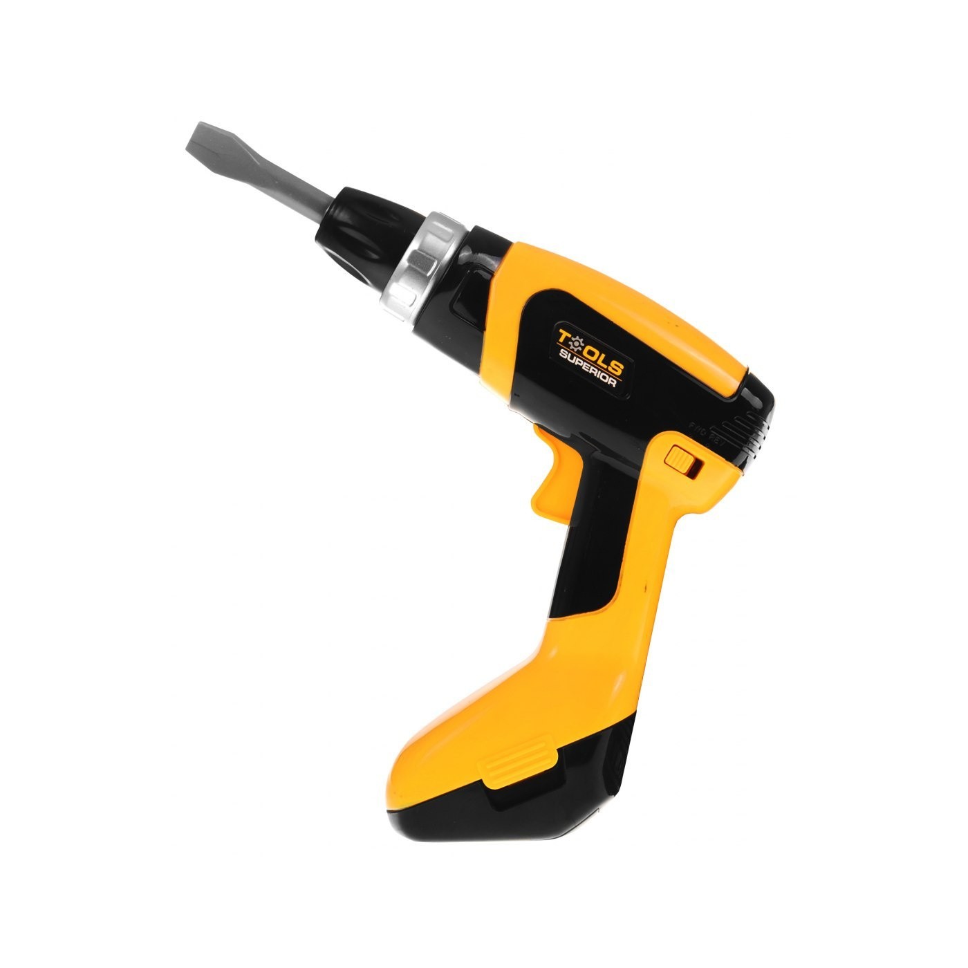 Elektrický Skrutkovač pre deti 3+ Zvuky + Otočné vŕtanie + 3 vymeniteľné koncovky