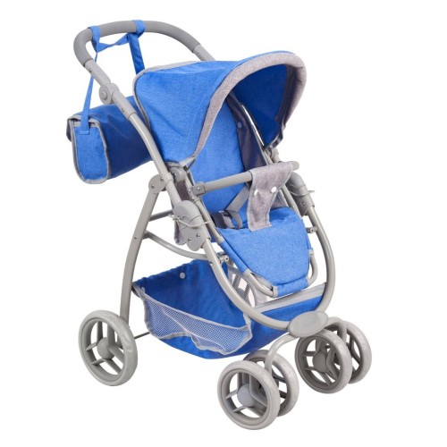 Kočík Pre Bábiky Taška Modrá