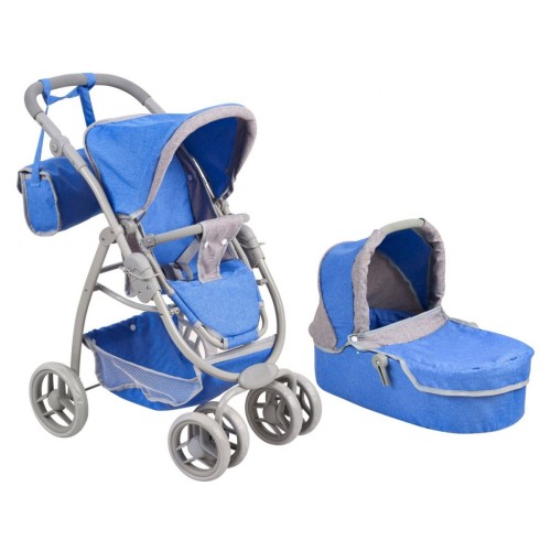 Kočík Pre Bábiky Taška Modrá