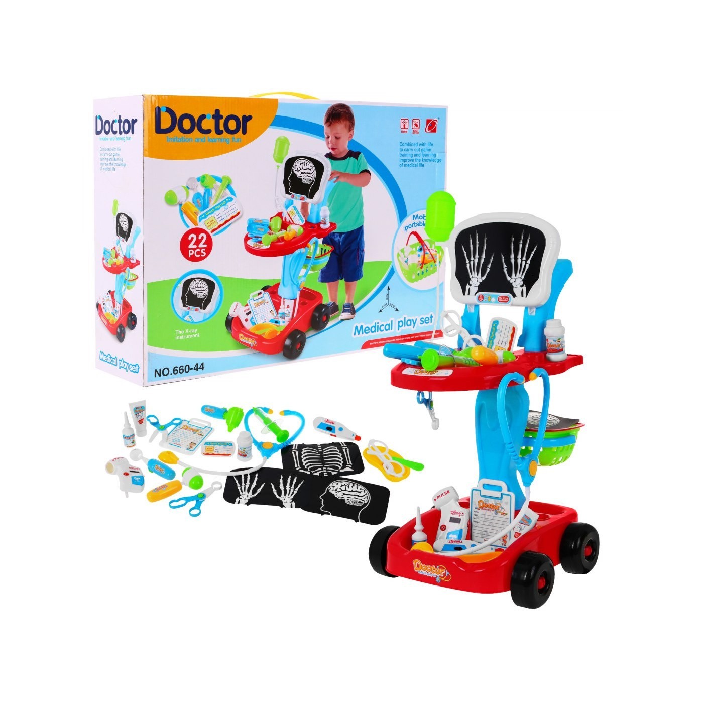 Vozík Malého lekára Doktor RTG