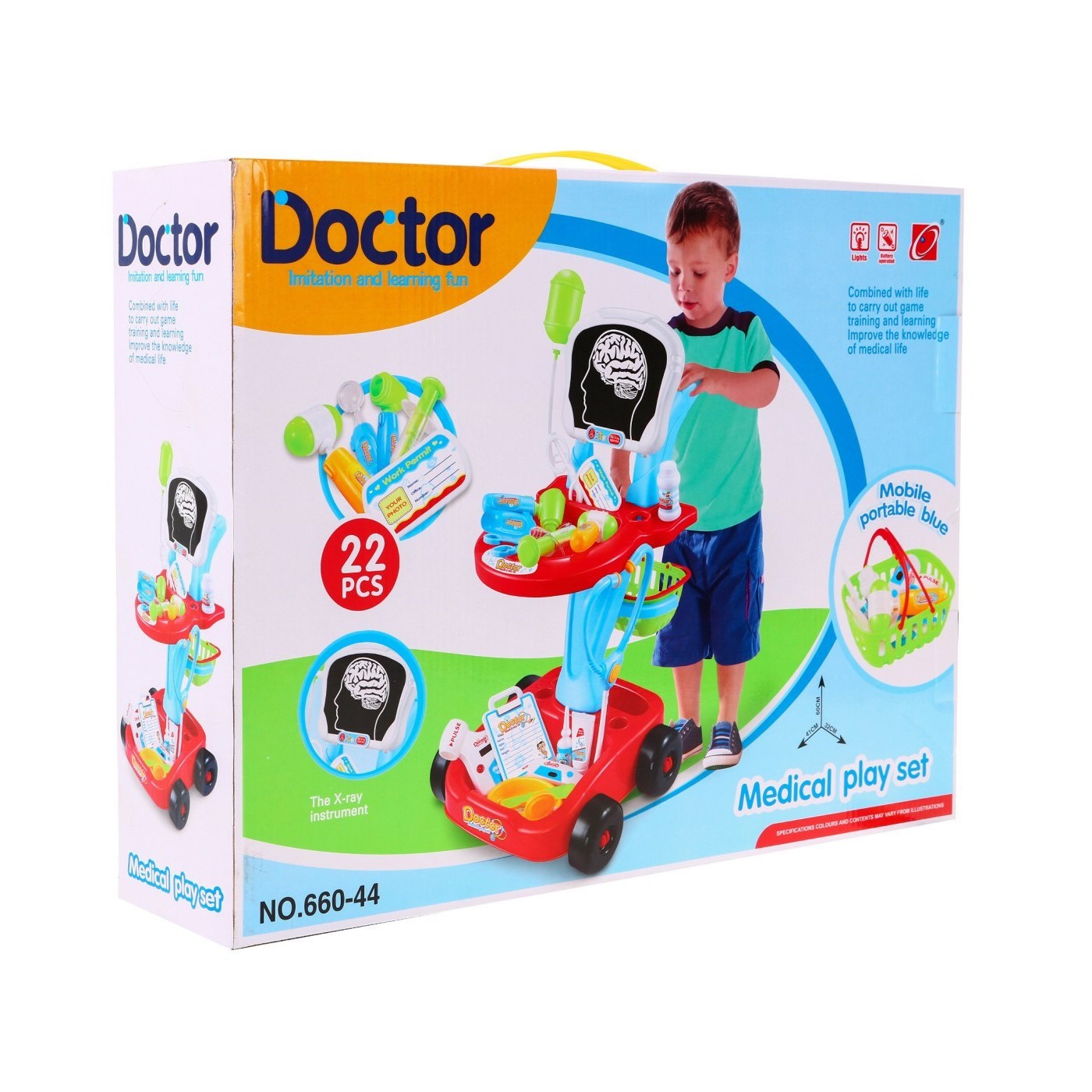 Vozík Malého lekára Doktor RTG